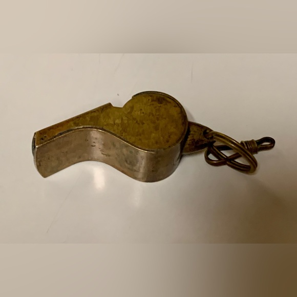 Mid Century Vintage Wood Ball Brass Official US Military Police Academy Whistle - Picture 13 of 16